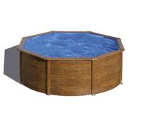 Piscine Gre acier ronde Sicilia Ø 370 x H 122 cm (Filtre à cartouche)