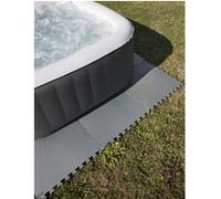 Dalle de protection de sol premium Gre (lot de 9 pièces) - Gris