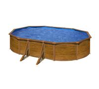 Piscine Gre acier ovale Pacific - 500 x 300 x H 122 cm (Filtre à sable)