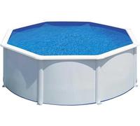Gre Piscine en Acier Ronde Atlantis avec Filtre à Sable Blanco 460x132 cm