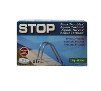 Gre SATC6 - Stop Eaux Troubles pour Piscines avec Filtre à Cartouche, Boîte de 6 Pastilles de 30 g