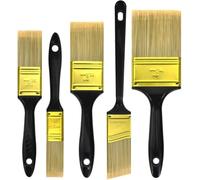 Great Andrew Lot de 5 pinceaux plats coudés 2,5 cm, 3,8 cm, 5,1 cm, 7,6 cm, 3,8 cm