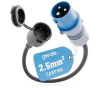greate Adaptateur CEE 16A vers prise Schuko - 230V adaptateur prise CEE avec câble de 50 cm et protection IP44