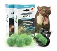 greate Boules parfumées Anti-martre avec Support - Protection immédiate | Lot de 8 - durable contre les martres - Fabriqué en Allemagne - repulsif souris et rats, répulsif rongeur pour voiture