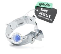 greate collier de descente M10 pour tuyau de descente Ø 80 mm - collier galvanise - fixation pour descente de gouttiere sur batiment - fixation de tuyau de pluie avec filetage