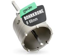 greate Couronne 68 mm SDS Plus avec foret de centrage | Scie cloche 68mm pour maçonnerie, béton, brique & pierre - Foret prises, fraise à boîtes, couronne creuse