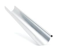 greate gouttière 280 mm 1,15 m galvanisée - gouttière d'évacuation avec montage simple et sans outil - gouttière zinc pour serre, carport etc. - évacuation de toit - descente de gouttière