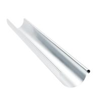greate gouttière 333 mm 1,15 m galvanisée | gouttière d'évacuation avec montage simple et sans outil - zinc pour serre, carport etc. - évacuation de toit - descente