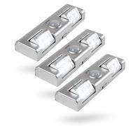 greate Lumiere LED sans fil avec détecteur de mouvement à piles | Lot de 3 - LED detecteur mouvement avec éclairage réglable pour placard, escalier - lampe