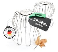 greate Protection anti feuille gouttière, galvanisé | Lot de 2 - réglable 75 à 80 mm - crapaudine gouttière - filtre gouttiere, crepinette
