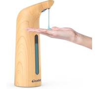 Greatmay Distributeur de savon automatique - Distributeur de savon | Distributeur de savon liquide 400 ml avec batterie, protection d'eau IPX7 et dosage à 4 niveaux pour cuisine et salle de bain