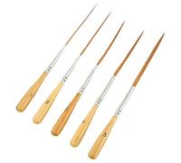 GREATRICH Pinceaux Traceur Extra Longs, 5 Pinceaux d'artiste, Acrylique et Huile, Pinceauxs Peinture, Fin Pinceau Acrylique pour Détails, Pinceauxs Aquarelle Professionnels pour Contours, Remplissage
