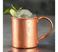GREATRICH Verre Moscow Mule en Tasse Cuivre 420ml, Moscow Mule Mug Authentique Acier Inoxydable, Verre à Cocktail et Verre à Rhum avec Bord Roulé, pour Maison, Bar, Cadeaux