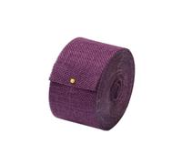 GreatRise Ruban en toile de jute - 10 m de large - 5 cm de large - Ruban décoratif en toile de jute - Pour bricolage, scrapbooking, emballage cadeau, mariage, Noël, fête - Violet foncé