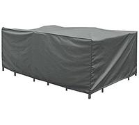 greemotion Housse de protection salon de jardin 180 x 210 cm- Bâche de protection pour mobilier de jardin - Protection fonctionnelle pour mobilier extérieur grande capacité, Gris