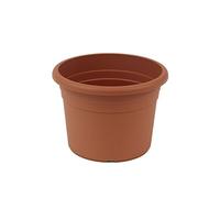 greemotion Pot de fleurs rond en plastique Ø 35cm 12L - Pot pour plantes extérieures et intérieures - Pot de jardin couleur terre cuite