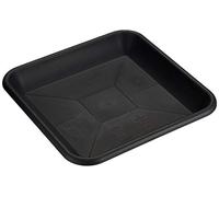 greemotion Soucoupe carrée pour pot de fleur 34 x 34 cm - Dessous de pot de fleur en plastique gris anthracite - Plateau pour jardinière résistant aux UV et au gel