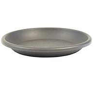 greemotion Soucoupe pour pot de fleur rond couleur anthracite Ø49 cm - Dessous de pot de fleurs en plastique - Sous-pot pour plantes - Plateau pour pot de fleurs rond