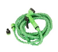 greemotion Tuyau d'arrosage flexible avec embout pulvérisateur et connecteur Vert 15 m