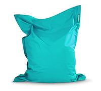 Green Bean© Pouf 120x160cm 270L Enfants&Adultes Bean Bag Remplissage de Perles EPS Pouf Géant Grand Extérieur Outdoor Coussin Repos Siège Sol Lavable Résistant aux Intempéries Lounge Chair Turquoise