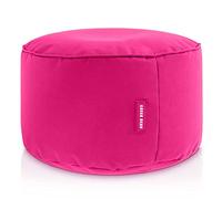 Green Bean© Pouf-Tabouret 25x45cm avec Remplissage de Perles EPS - Coussin pour Pieds Pouf Chaise - Coussin Sol pour Enfants & Adultes - Repose-Pieds Coussin Siège Rose