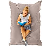 Green Bean© Pouf XXL 140x180cm 380L Enfants&Adultes Bean Bag Remplissage de Perles EPS Pouf Géant Grand Extérieur Outdoor Coussin Repos Siège Sol Lavable Résistant aux Intempéries Lounge