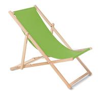 Green Blue Fauteuil de Plage Pliant en hetre Classique Lit de Plage (Vert Clair)
