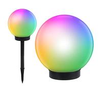 Green Blue GB122 Lampe solaire LED pose libre lampe de jardin - balle exterieur etanche au sol sanse fil eclairage (15x15couleur)