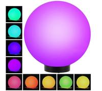Green Blue GB167 Lampe solaire LED pose libre lampe de jardin - balle (30x30couleur)