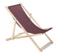 Green Blue GB183M Chaise Longue de Jardin Transat Melange Bordeaux