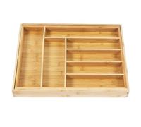 GreenBlue - Range-couverts GB379 - extractible et extensible 7 compartiments en bambou - Naturel