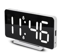 Green Blue GB383 Horloge avec Alarme et thermomètre Vert-Bleu Blanc