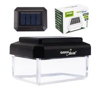 Green Blue Lampe Solaire LED pour poteaux avec capteur crépusculaire, Blanc Chaud 3200 K, Toit d'enveloppe, Montage sans Fil, Le Produit ne nécessite Pas de Carte d'efficacité énergétique (61 x 41 x