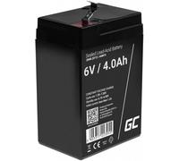Green Cell AGM Battery Lead Acid VRLA - 6V - 4Ah AGM15 Batterie au plomb 6 V 4 Ah plomb (AGM) (l x H x P) 70 x 107 x 47 mm cosses plates 4,8 mm résistant aux