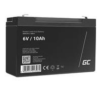 green cell agm vrla 6v 10ah maintenance-free batterie pour the alarm system, cash register, toys