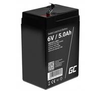 Green Cell AGM11 Batterie au plomb 6 V 5 Ah plomb-gel (l x H x P) 70 x 107 x 47 mm cosses plates 4,8 mm résistant aux cycles de