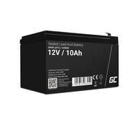 Green Cell AGM48 Batterie Onduleur 12V 10Ah Sealed Lead Acid (VRLA) Noir - 1 Batterie - 2.6kg - Hauteur 101mm