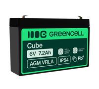 Green Cell Battery AGM VRLA 6V 7.2Ah - Battery - 7.200 mAh