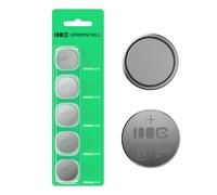 Green Cell CR2016 Lot de 5 Piles Bouton au Lithium 3 V 80 mAh | Alimentation Fiable et Durable pour Clés de Voiture, Télécommandes, Montres et Autres Appareils électroniques