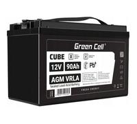Green cell Cube AGM VRLA IP54 12V 90Ah Batterie sans entretien pour camping-car photovoltaïque panneaux solaires de bateau