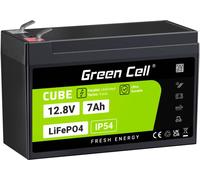 Green Cell CUBE LiFePO4 Pile rechargeable spéciale pile carrée LiFePo fiche plate Li-Ion 12.8 V 7 Ah 1 pc(s)