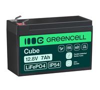 Green Cell CUBE LiFePO4 Spezial-Akku LiFePo-Block Flachstecker Li-Ion 12.8 V 7 Ah (GC-LFPGC12V7AH)