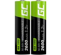 GreenCell Pile rechargeable HR6 (AA) 2600 mAh Ni‑MH 1,2 V – Lot de 2
