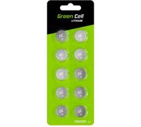 Green Cell Pile bouton CR 2025 3 V 10 pc(s) 160 mAh lithium CR2025