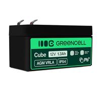 Green Cell® Rechargeable Batterie AGM 12V 1.3Ah VRLA accumulateur au Gel Plomb Cycles sans Entretien Battery étanche Jouets | Installations d'alarme | Véhicules pour Enfants | CCTV | Les balances