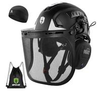 GREEN DEVIL VOLTEK Forest AIR Casque de protection forestier ABS pour postes de travail de haut niveau Certification EN12492 Conforme à la norme EN397 Absorption des chocs et résistance à la