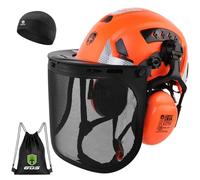 GREEN DEVIL VOLTEK Forest AIR Casque de protection forestier ABS pour postes de travail de haut niveau Certification EN12492 Conforme à la norme EN397 Absorption des chocs et résistance à la