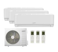 Green Electric Plus Climatiseur Tri-Split 9000 + 9000 + 9000 BTU, Wi-Fi, R32, Efficacité Énergétique A++/A+, 3 Unités Intérieures et 1 Unité Extérieure, avec Télécommande, Faible Consommation
