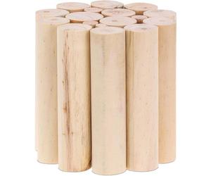 Green Harmony Tabouret pour plantes en bois rond Tourné pour pots de fleurs et jardinières - Support pour plantes - Dimensions : 20 x 20 cm - Table pour plantes naturelles 2.0