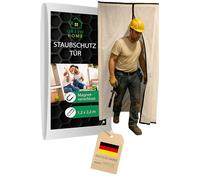 Green Home Porte anti-poussière aimantée en non-tissé avec fermeture magnétique 1,20 x 2,20 m avec ruban adhésif double face